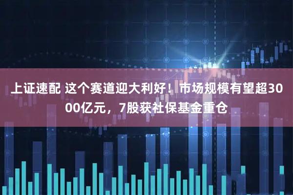 上证速配 这个赛道迎大利好！市场规模有望超3000亿元，7股获社保基金重仓