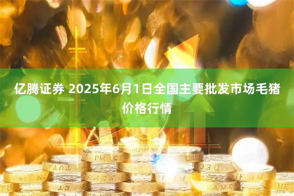 亿腾证券 2025年6月1日全国主要批发市场毛猪价格行情
