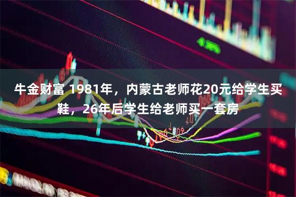 牛金财富 1981年，内蒙古老师花20元给学生买鞋，26年后学生给老师买一套房