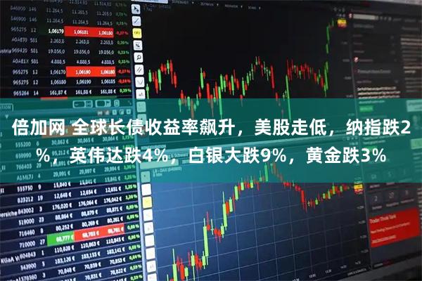 倍加网 全球长债收益率飙升，美股走低，纳指跌2%，英伟达跌4%，白银大跌9%，黄金跌3%
